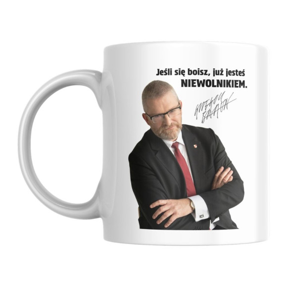 Kubek Jeśli Się Boisz Już Jesteś Niewolnikiem / Godło Polski