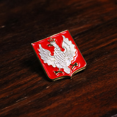 Przypinka Wpinka Pin Herb Polski Orzeł Przedwojenny PREMIUM