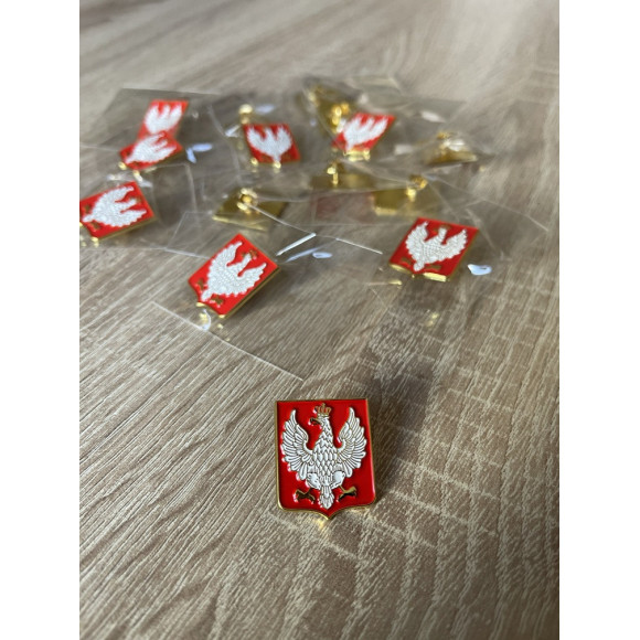 Przypinka Wpinka Pin Herb Polski Orzeł Przedwojenny PREMIUM