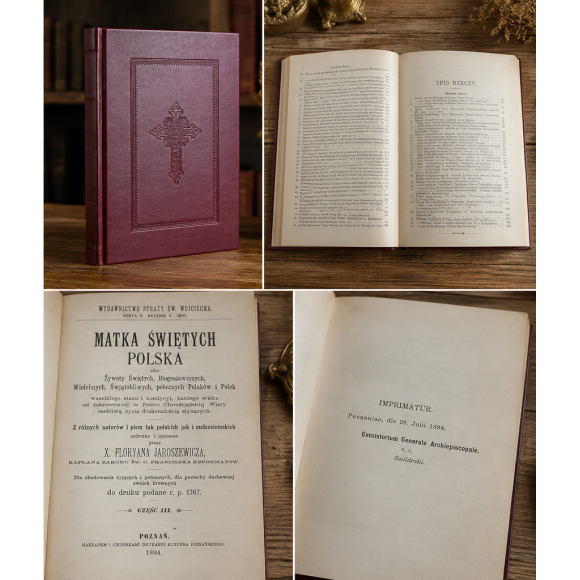 Matka Świętych Polska – cz. III ks. Florian Jaroszewicz | oryginalny reprint wydania z 1894 roku