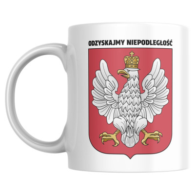 Kubek Jeśli Się Boisz Już Jesteś Niewolnikiem / Godło Polski